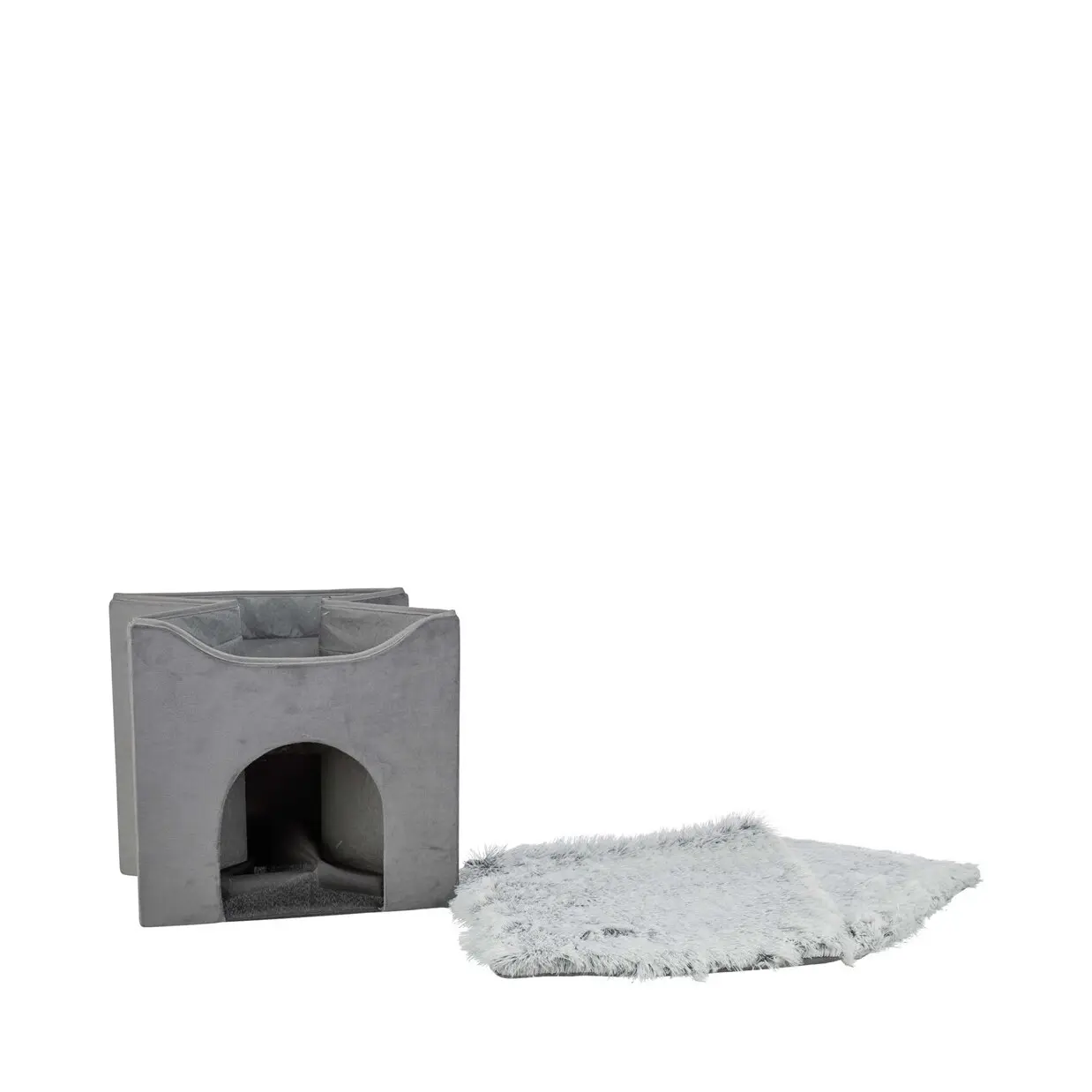Trixie Harvey Cave kattehule med blødt plys 38x38x38 cm