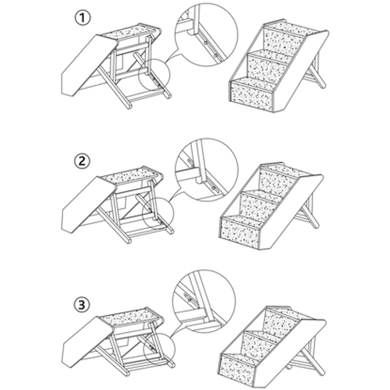 Pet Stairs Height-Adjustable