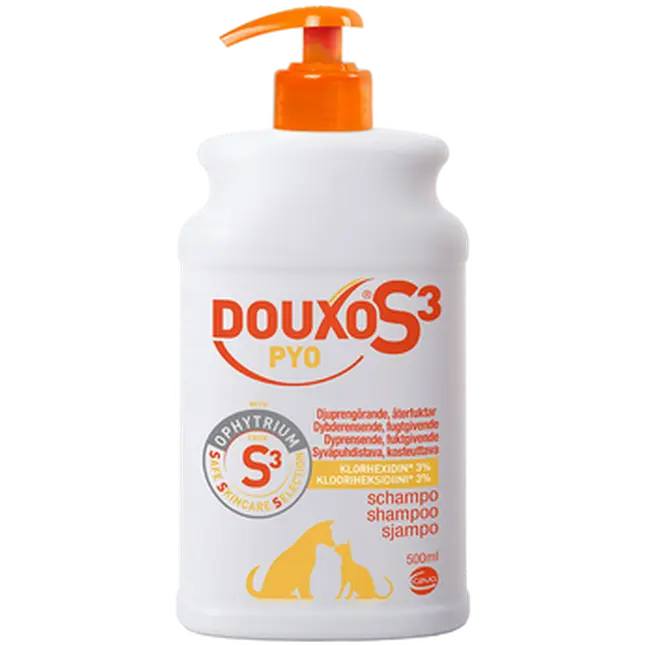 S3 Pyo Shampoo 500ml - Klooriheksidiinisampoo