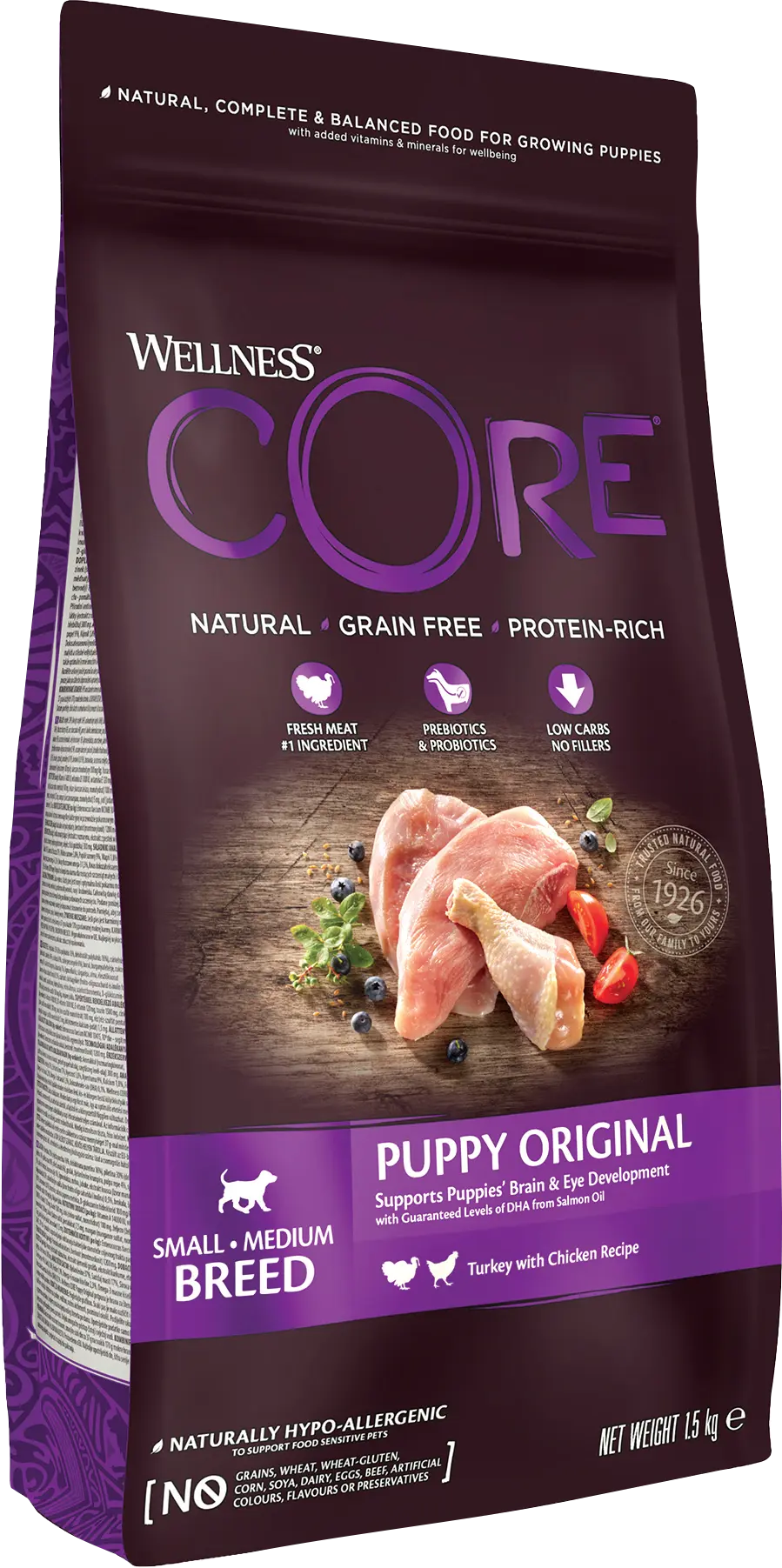 Dog Puppy Original Small & Medium Chicken & Turkey Dry 1,5 kg