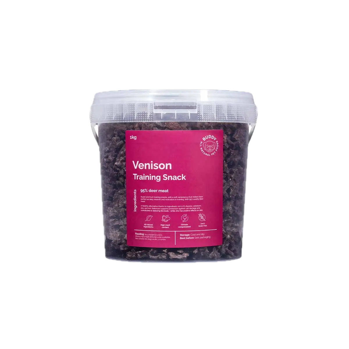 Buddy Pet Foods Venison Training Snack 1 kg