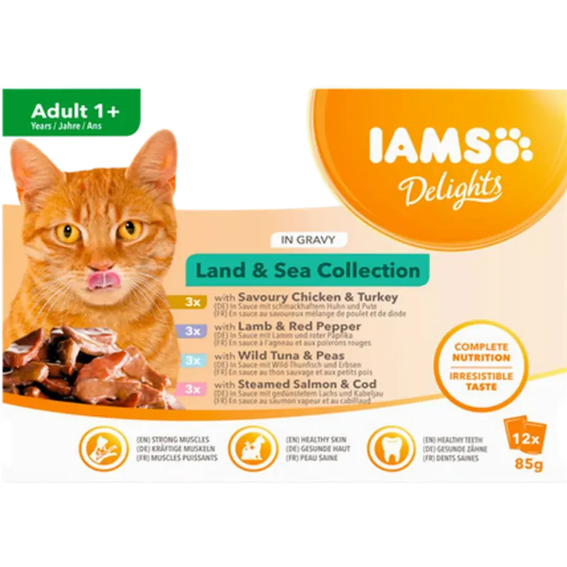 Delights Multipack Land & Sea Gravy 85 g x 12 st - Portionspåsar