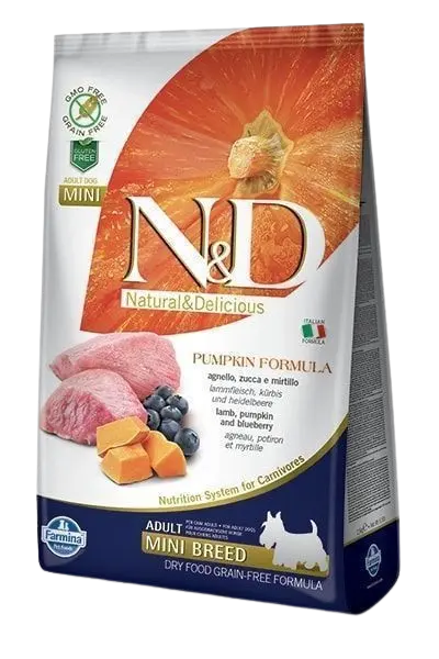 Dog N&D Pumpkin Lamb & Blueberry Adult Mini 2,5 kg