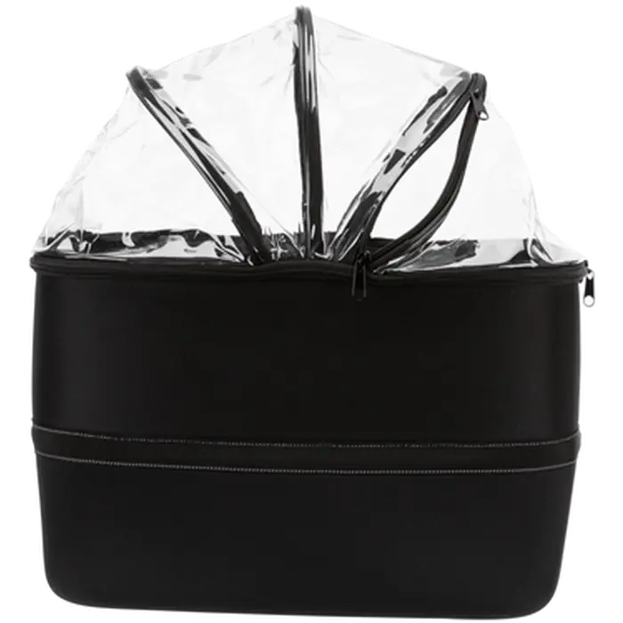 Front Bicycle Basket Black 41 x 47 x 29 cm