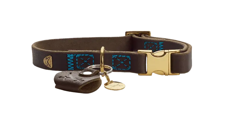 Hundhalsband Sansibar Mörkbrun