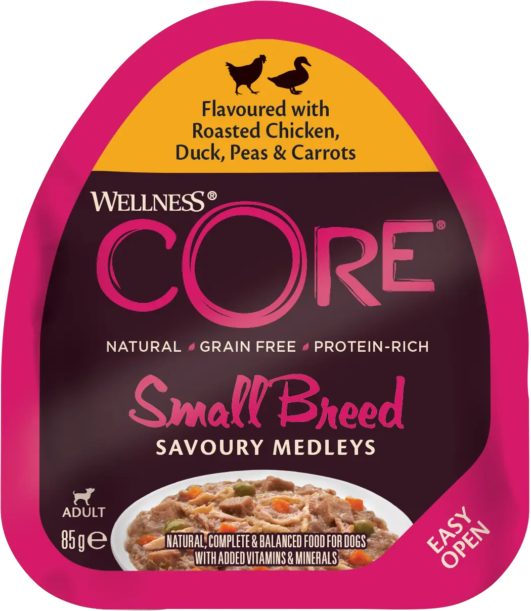 Dog Adult Savoury Medleys Small Breed Chicken, Duck, Peas & Carrots Wet 85 g