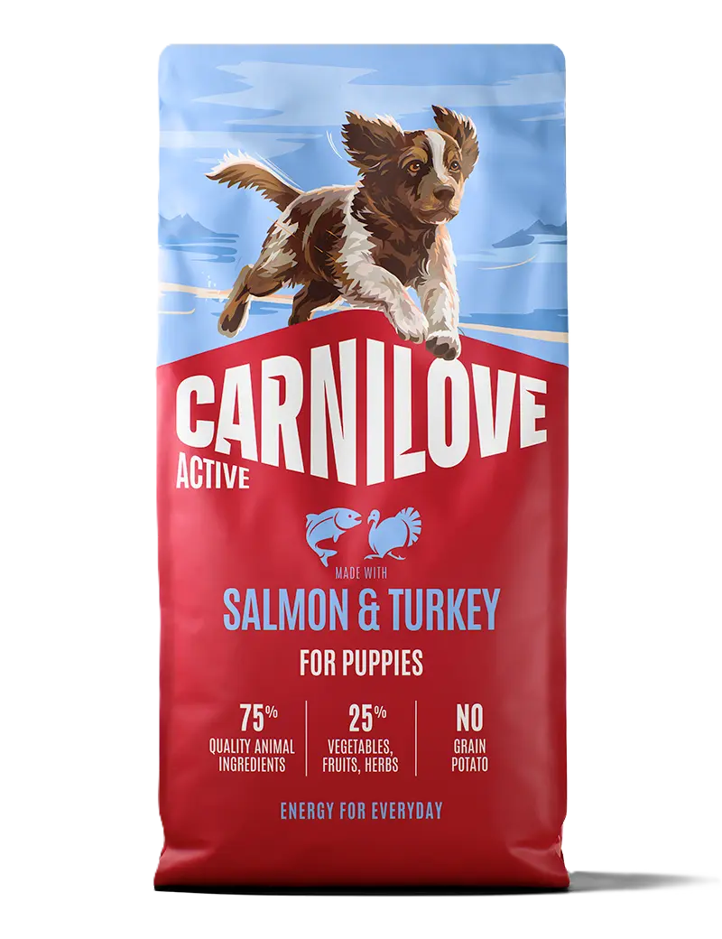 Active Dog Laks & Kalkun for valper 1,5 kg