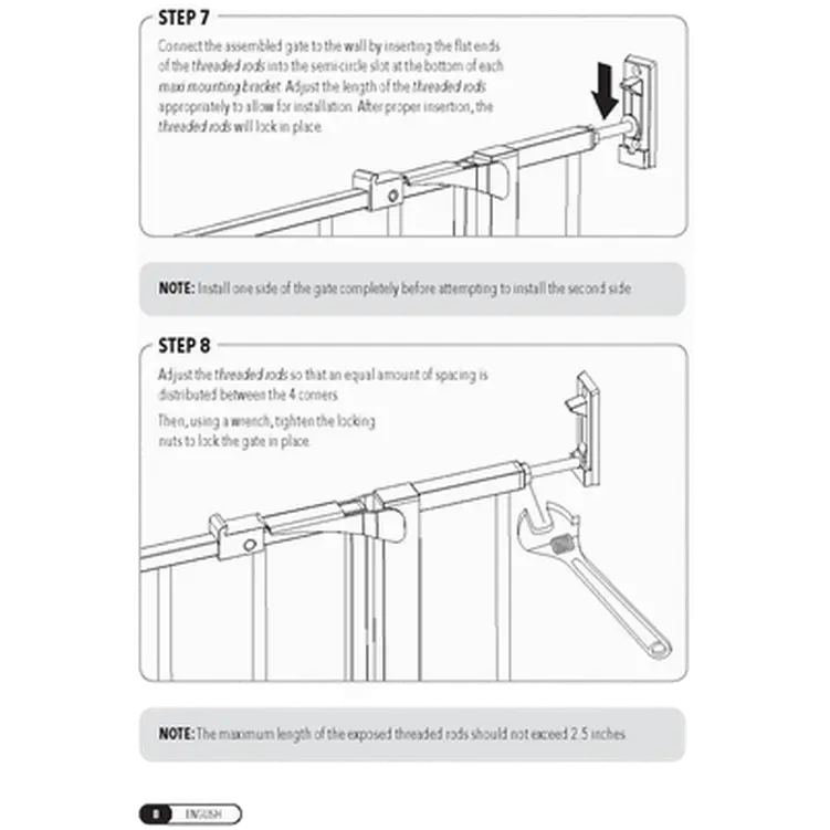Pet Gate Maxi Walk-Through With Small Pet Door