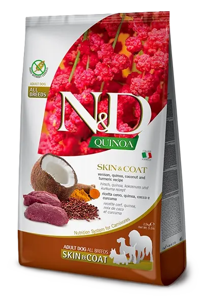 Dog N&D Quinoa Skin & Coat, Venison & Coconut Adult Medium & Maxi 7 kg