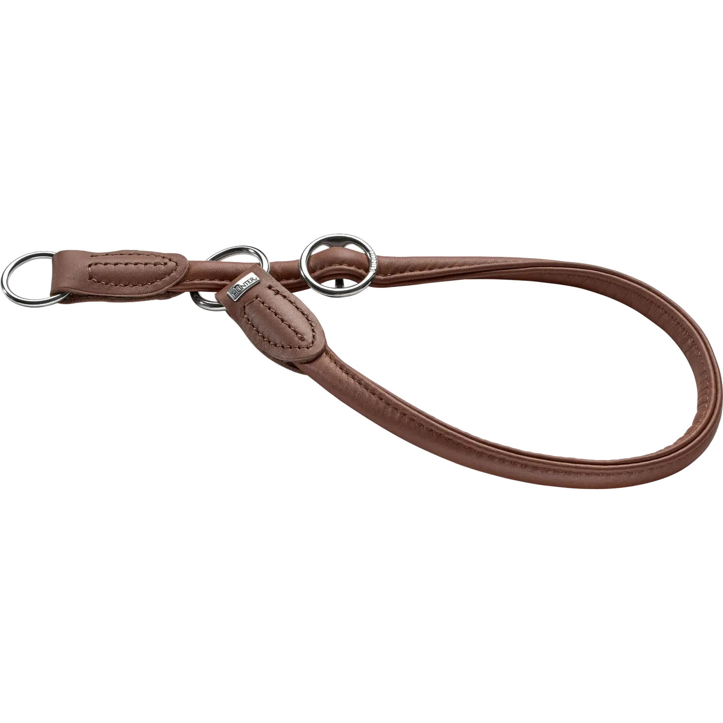 Hundhalsband Ställbart Round & Soft Halvstryp Brun