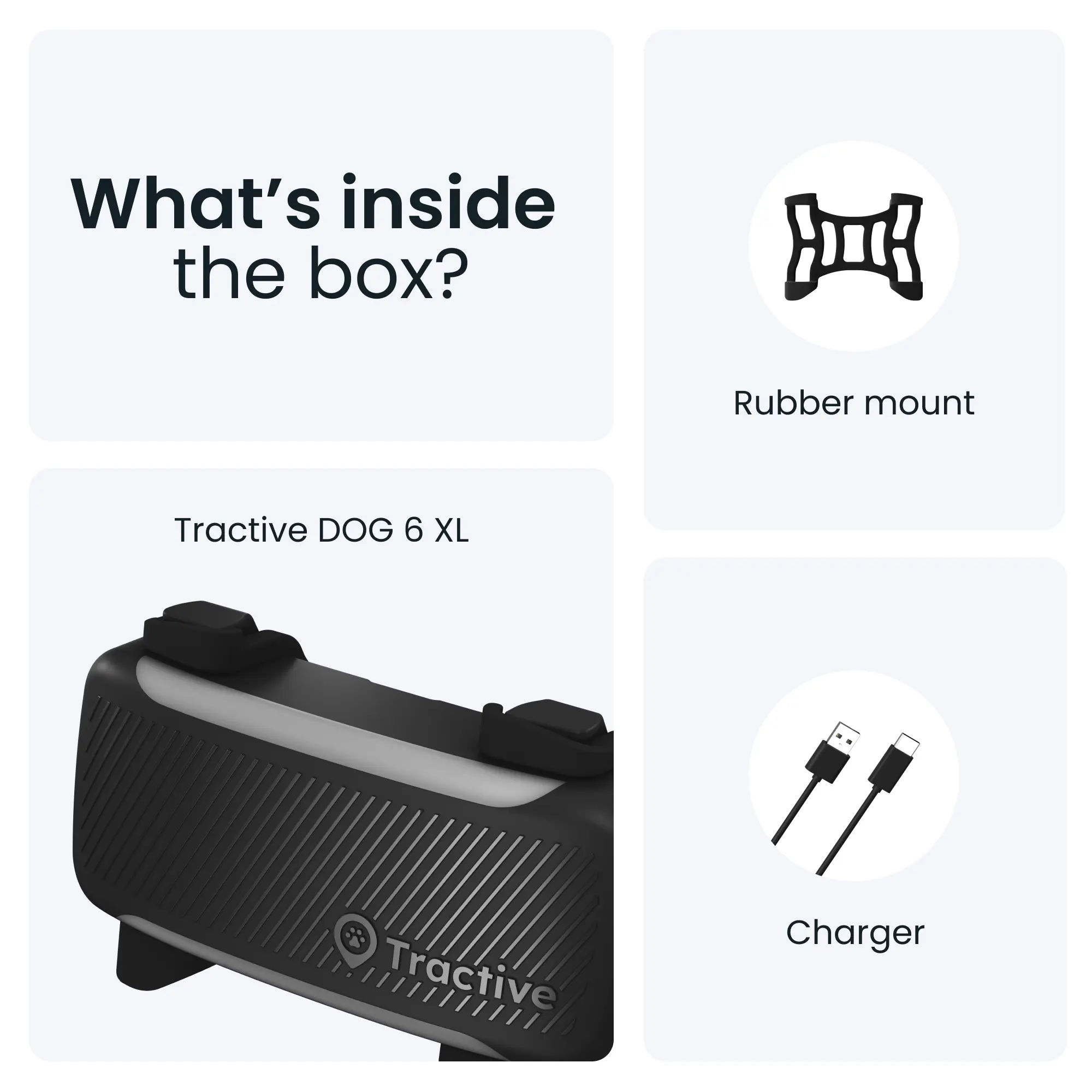 Tractive DOG 6 XL GPS-tracker svart