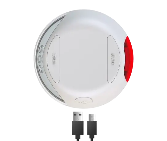LED-belysningssystem integrert med batteri + USB, Lysegrå