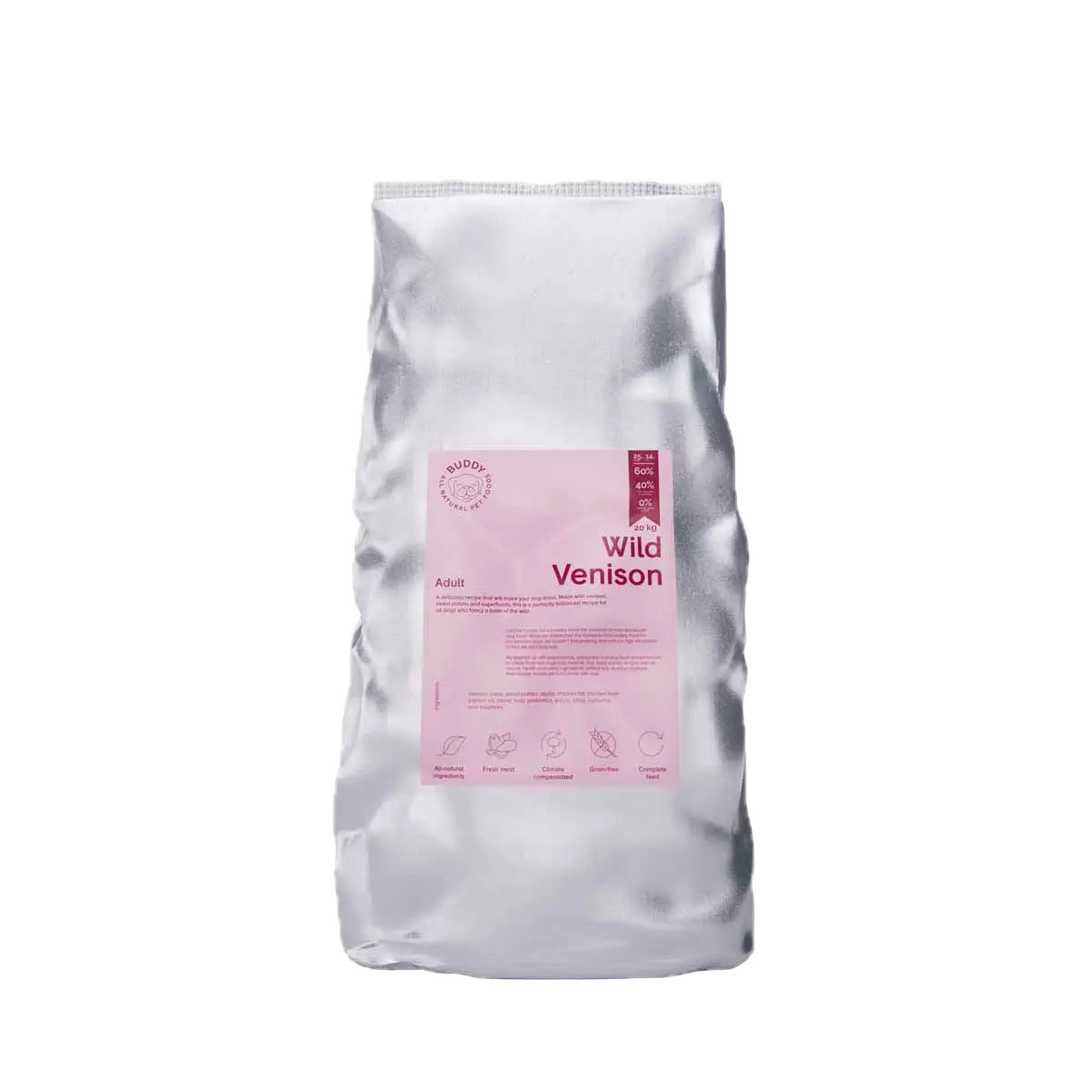 Buddy Pet Foods Wild Venison 17 kg