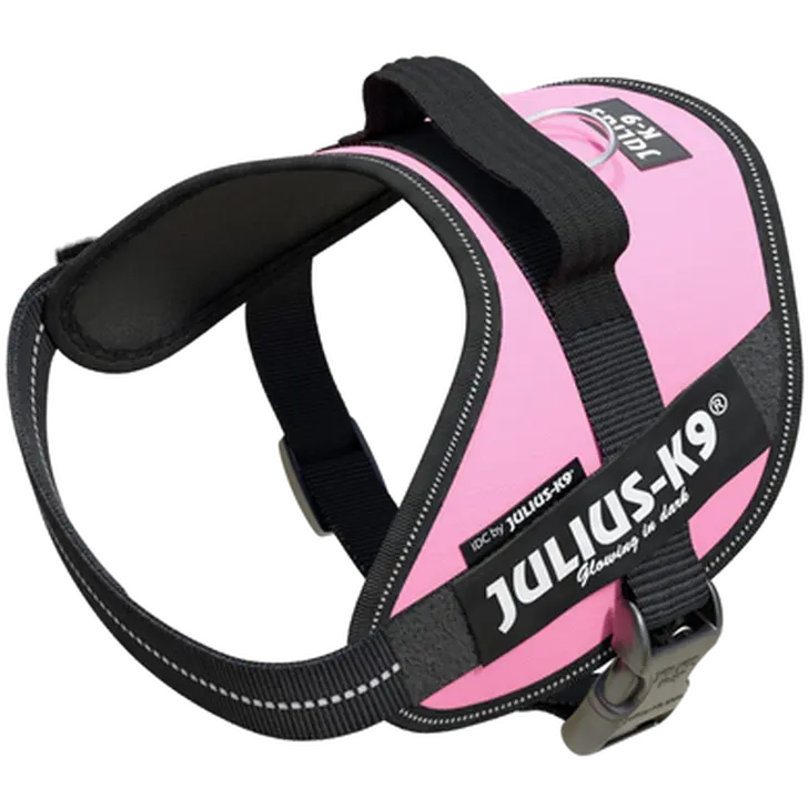 Julius-K9 IDC Powerharness Hundegeschirr Rosa – verstellbar & reflektierend