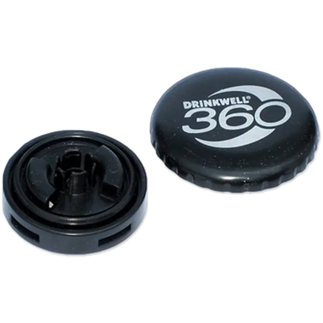 Drinkwell 360 Kontrollsett for gjennomstrømning/filterhette i rustfritt stål for fontene Svart 1 stk.