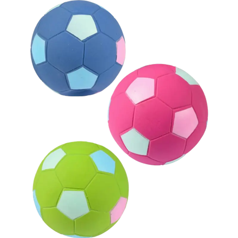 Hundeleketøy Latex Football Mix 6 cm