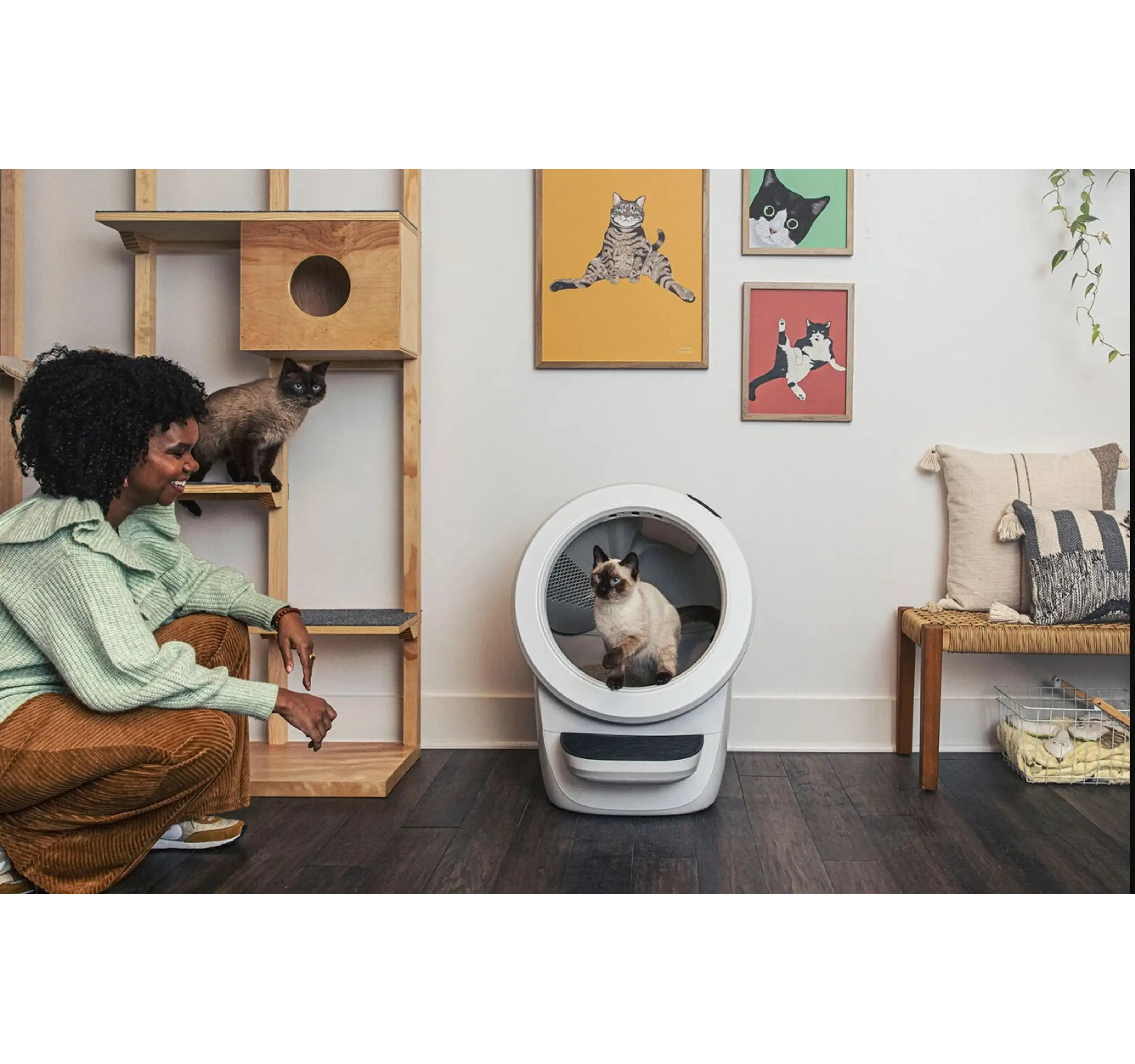 Litter-Robot 4 Självrengörande Kattlåda, vit