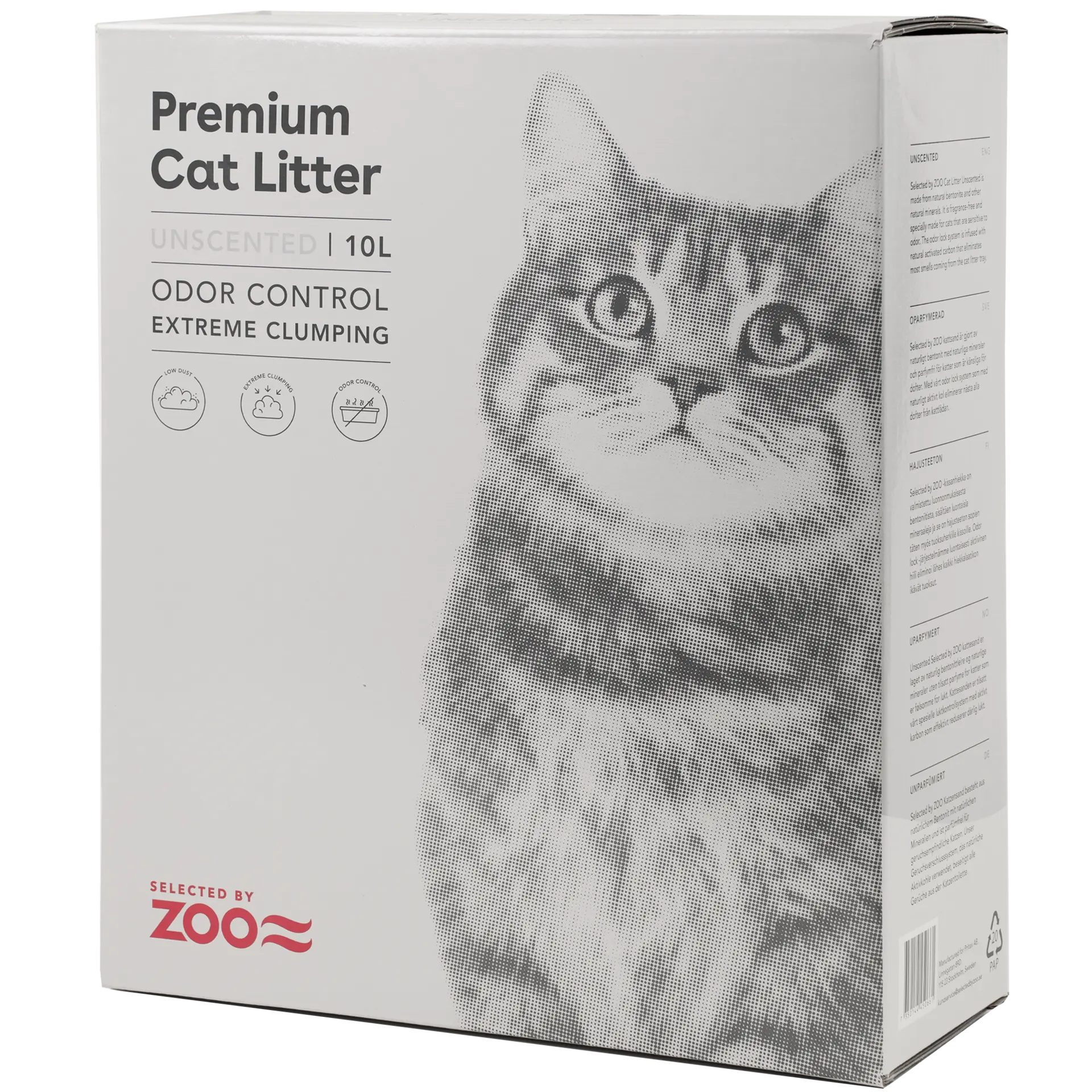 Premium Cat Litter Unscented Activated Carbon - Kissanhiekka hajustamaton 10 L