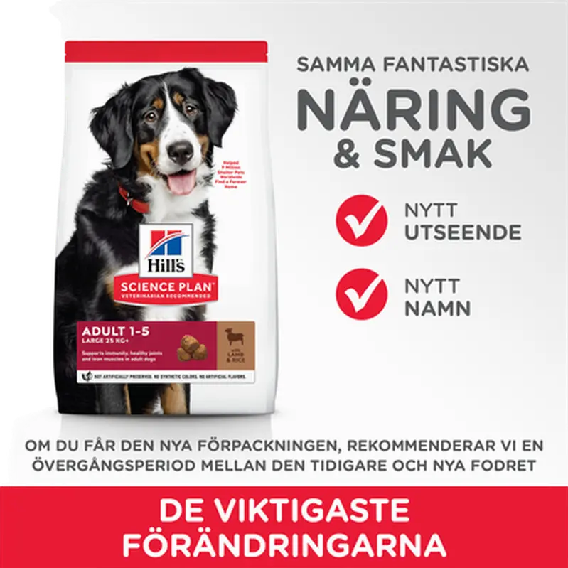 Hill's Science Plan Adult Large Breed Lam & Ris - Tørfoder til hund