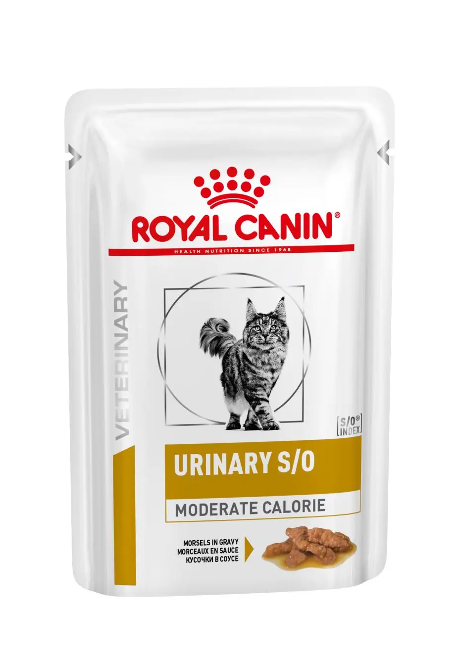 Urinary S/O Moderate Calorie Morcels in Gravy Pouch kissan märkäruoka