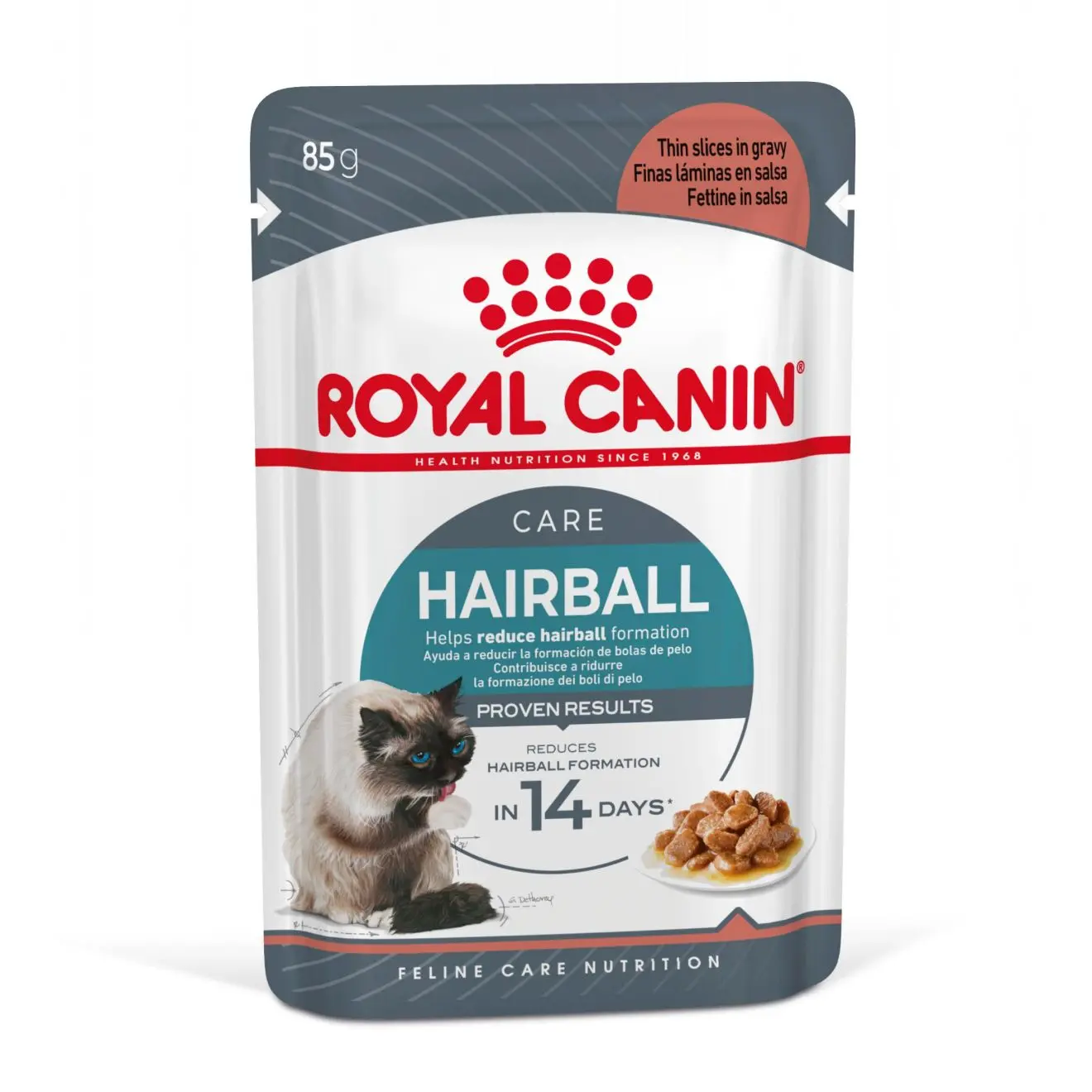 FCN Hairball Care Gravy Adult kissan märkäruoka