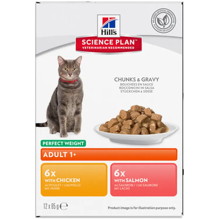 Adult Perfect Weight Chicken Salmon Pouch - Wet Cat Food
