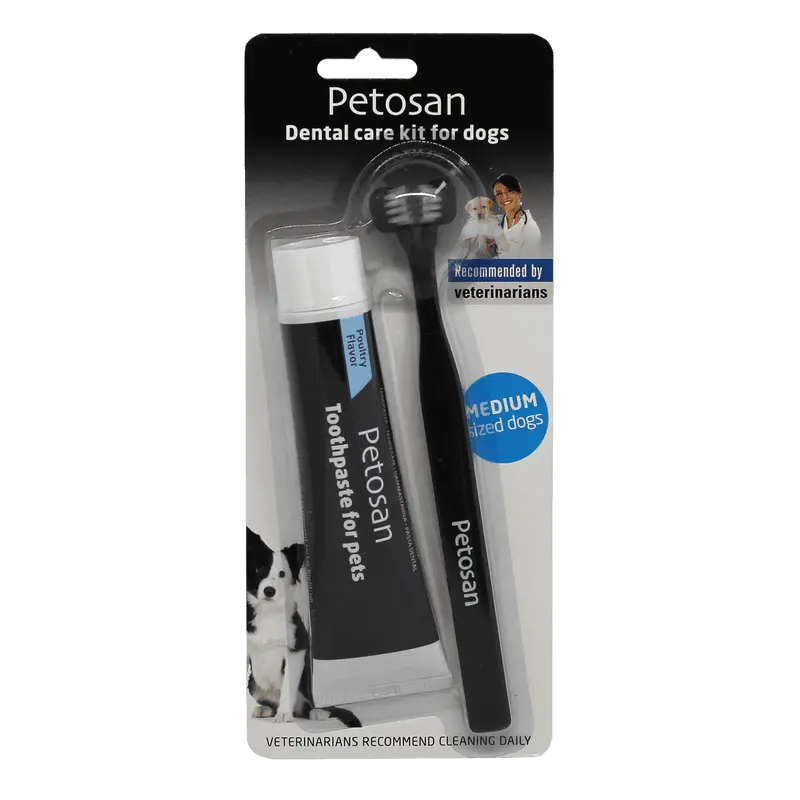 Dental Care Kit Dog & Cat Black Medium