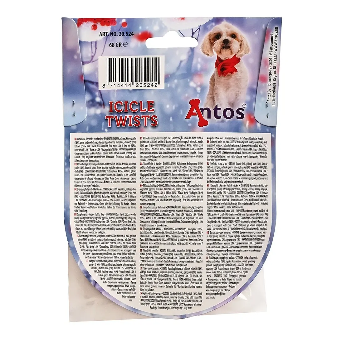 Antos Hundegodbit Icicle Twists