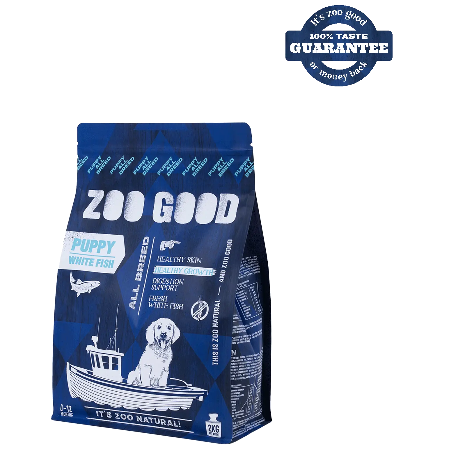 White fish Skin & Hair Puppy All Breed - kuivaruoka pennuille 2 kg