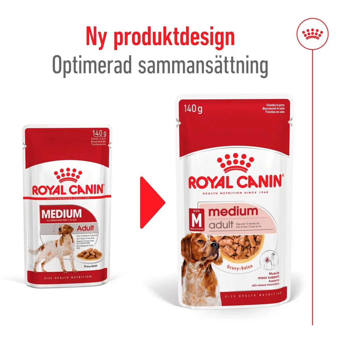 SHN Medium Adult Märkäruoka koirille