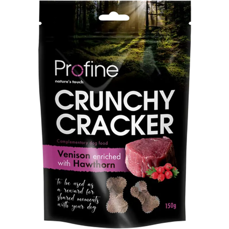 Dog Crunchy Cracker Venison enriched, Hawthorn
