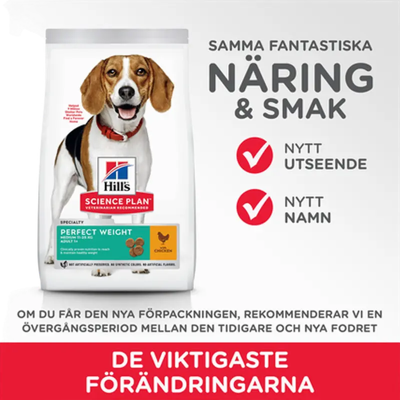 Adult Perfect Weight Medium Chicken - Dry Dog Food