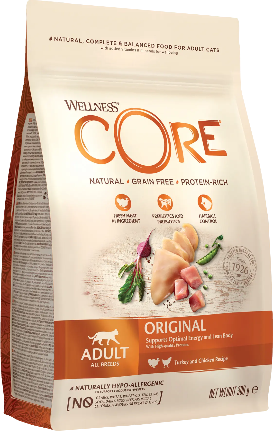 Cat Adult Original Grain Free Turkey & Chicken Dry 300 g