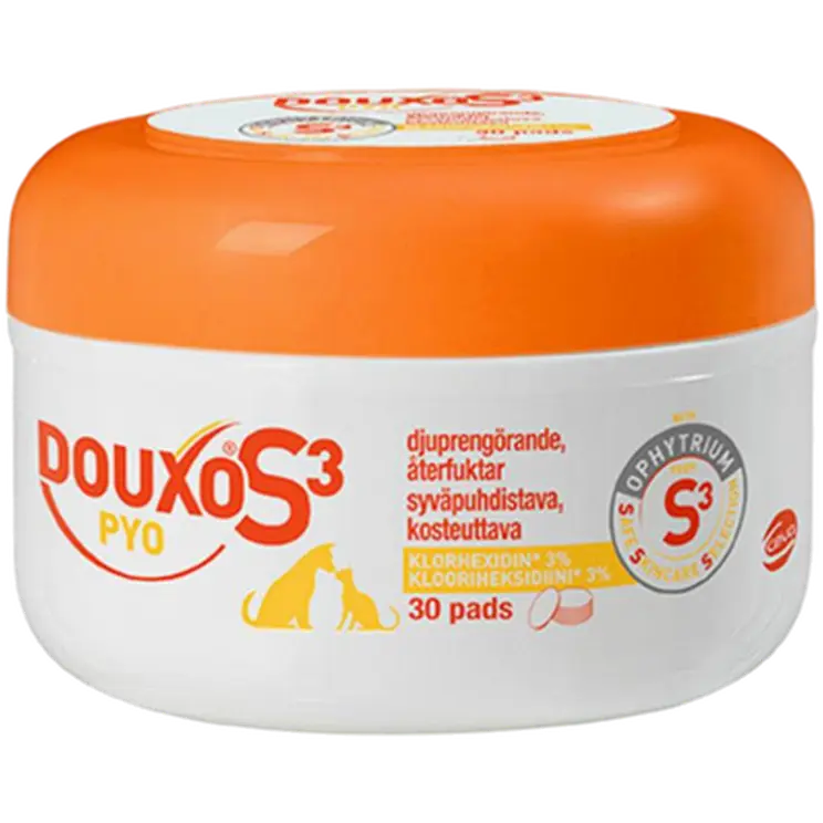 S3 Pyo Klorhexidin Pads 30-pakkaus