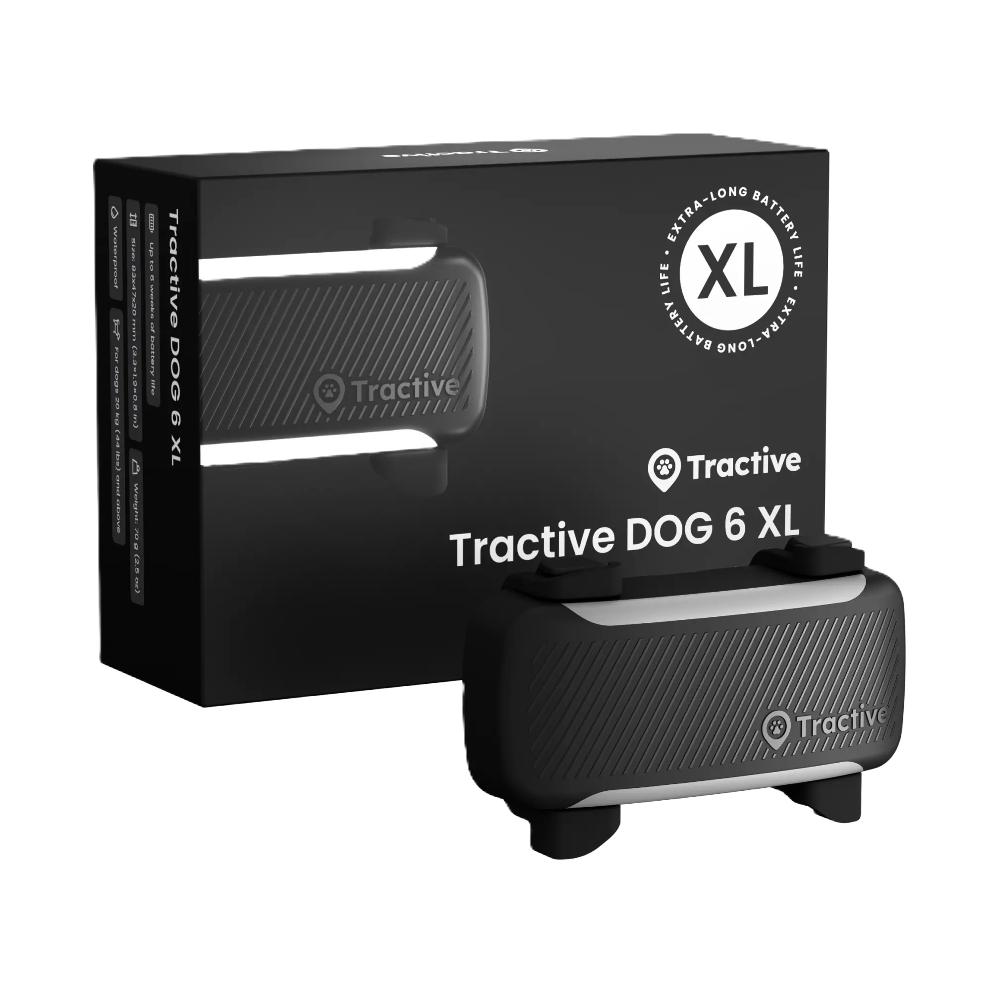 Tractive DOG 6 XL GPS-tracker svart