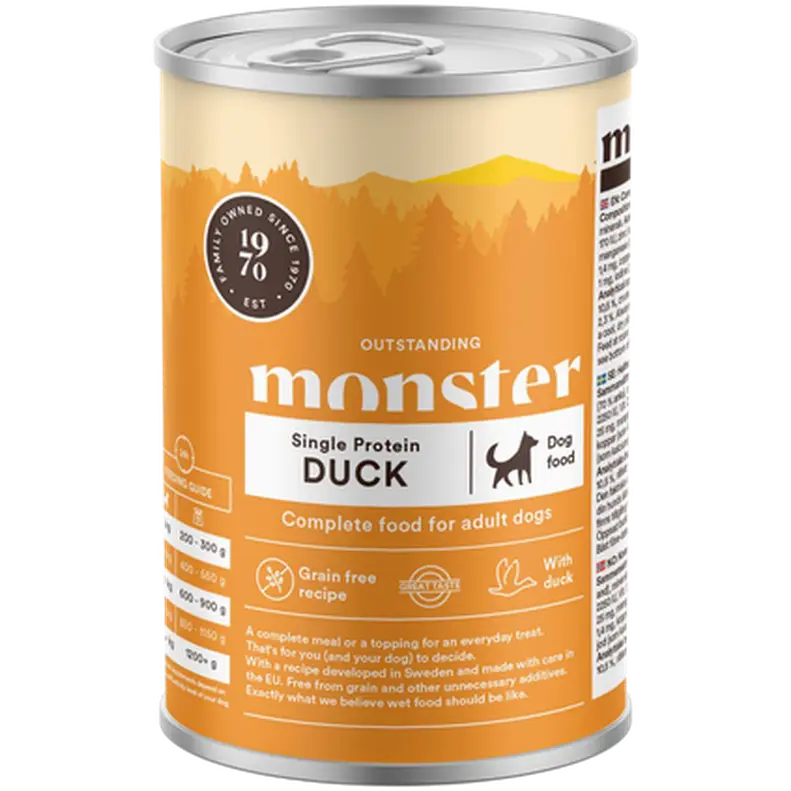 Dog Adult Single Duck Burk 400 g