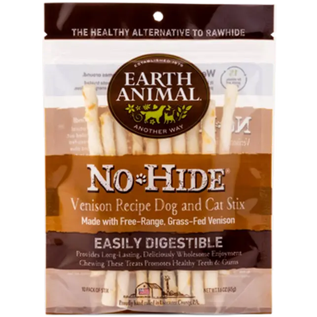 No-Hide Venison Chew Stixs 45 g 10-pakning