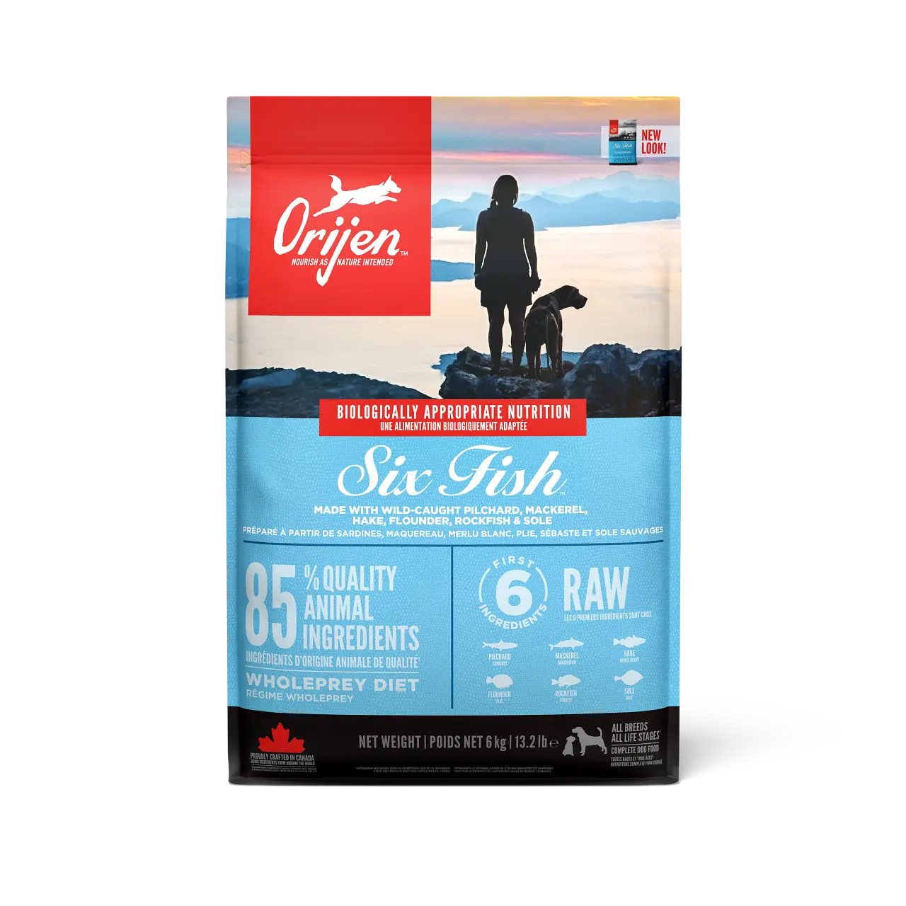 Dog Six Fish Adult Grain Free - Dry Dog Food Blue 6 kg