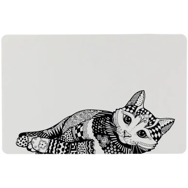Zentangle Place Mat White 44 cm