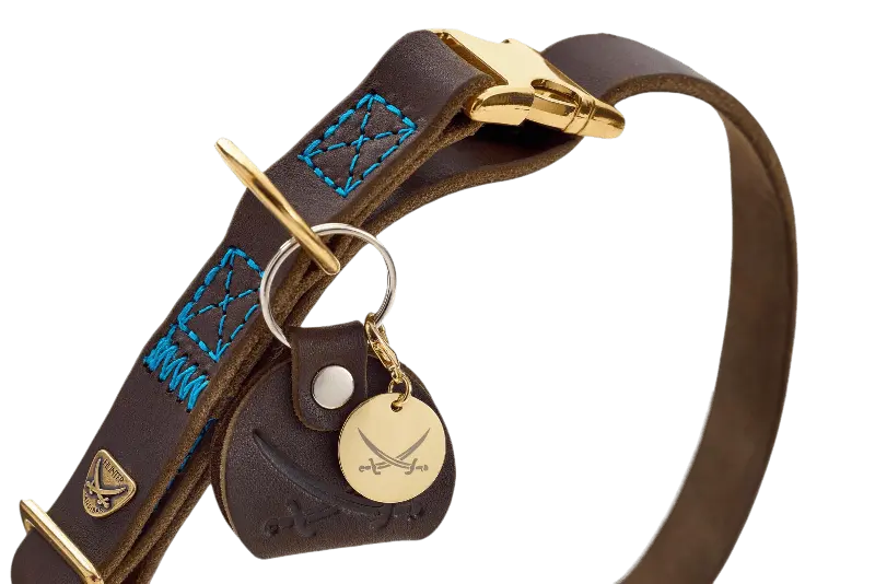 Hundhalsband Sansibar Cognac