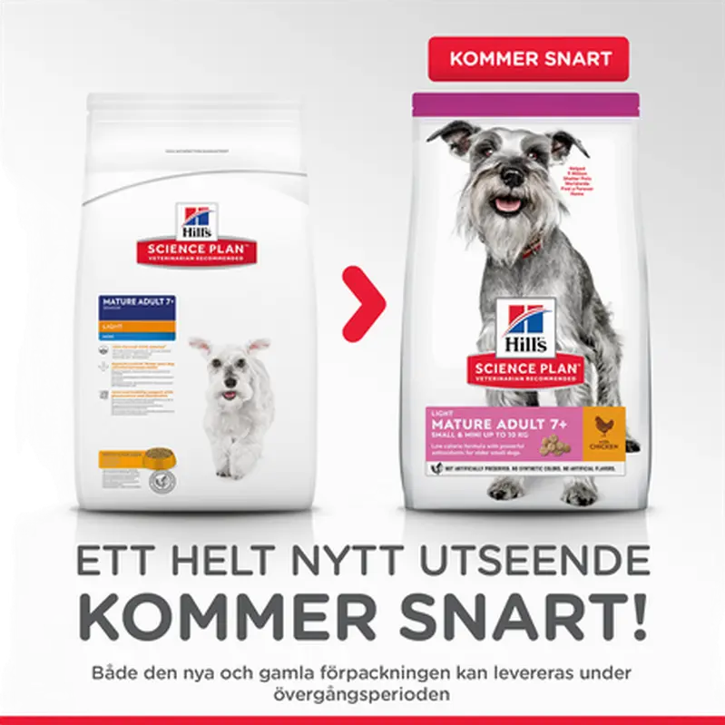 Hills Science Plan Mature 7+ Light Small & Mini Kylling – Tørfoder 2,5 kg