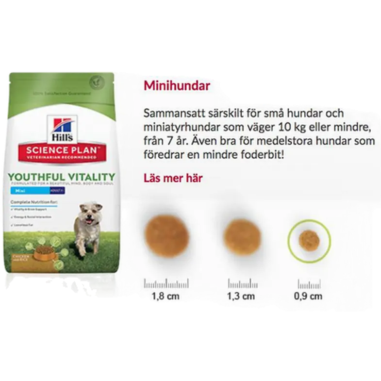 Hill's Science Plan Mature 11+ Small & Mini Kylling - Tørfoder til Hund