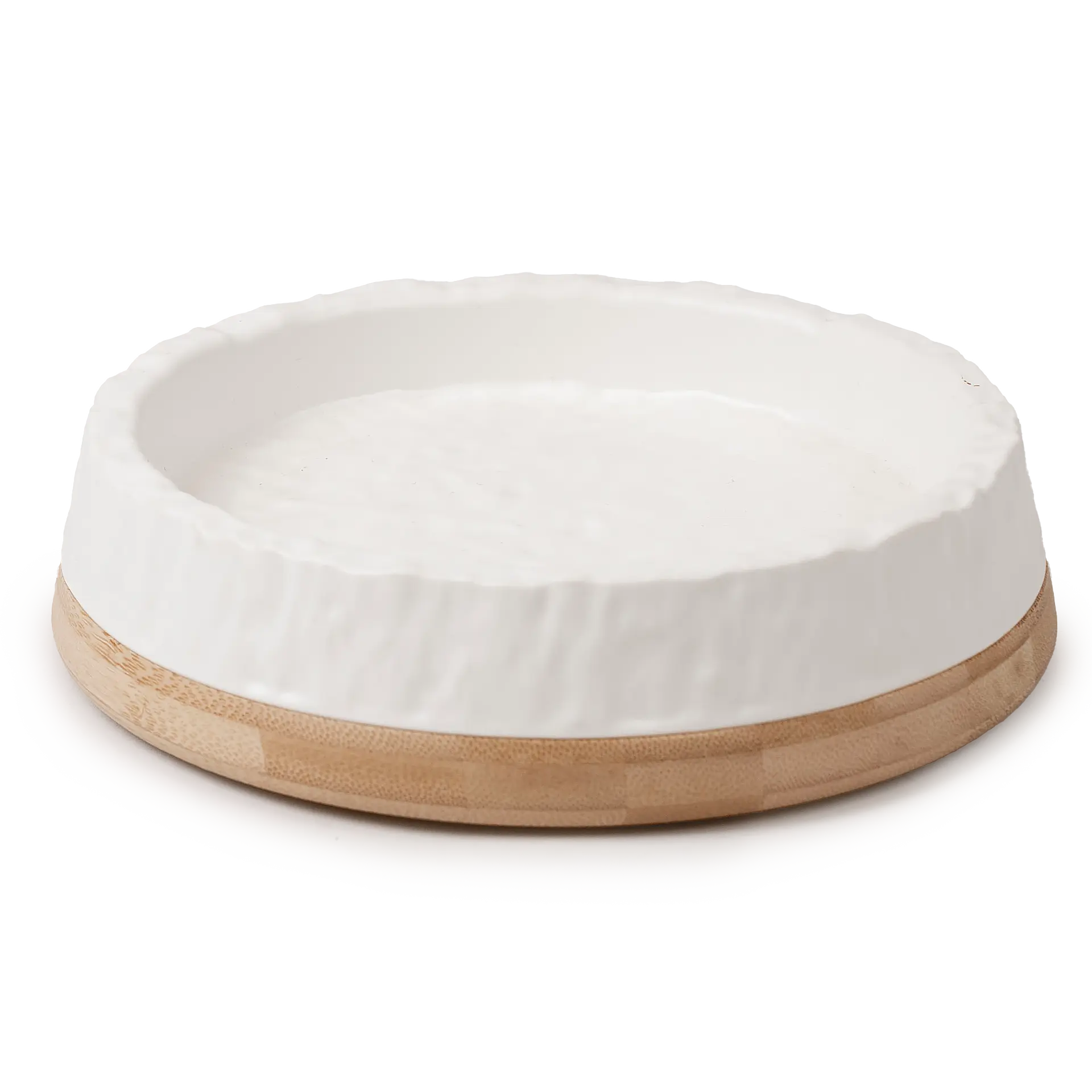 Kissanruokakuppi Bambu Valkoinen S/M, 290ml, 18x18x4cm