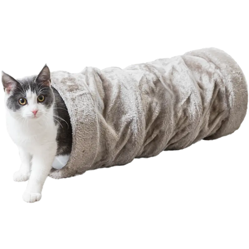 Playing tunnel plush Gray 60 cm