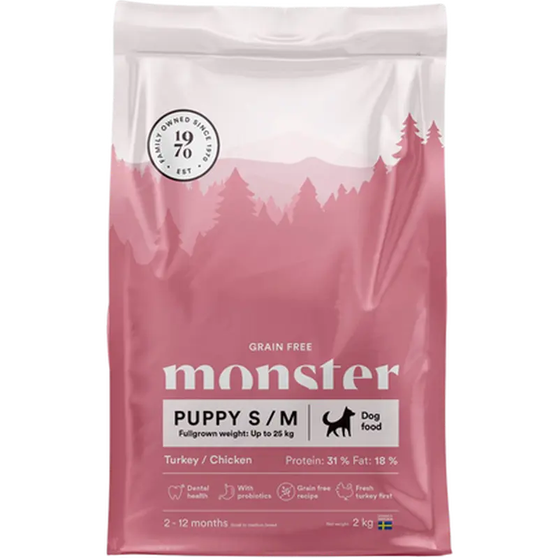 Dog Original Grain Free Puppy S/M Turkey & Chicken 2 kg