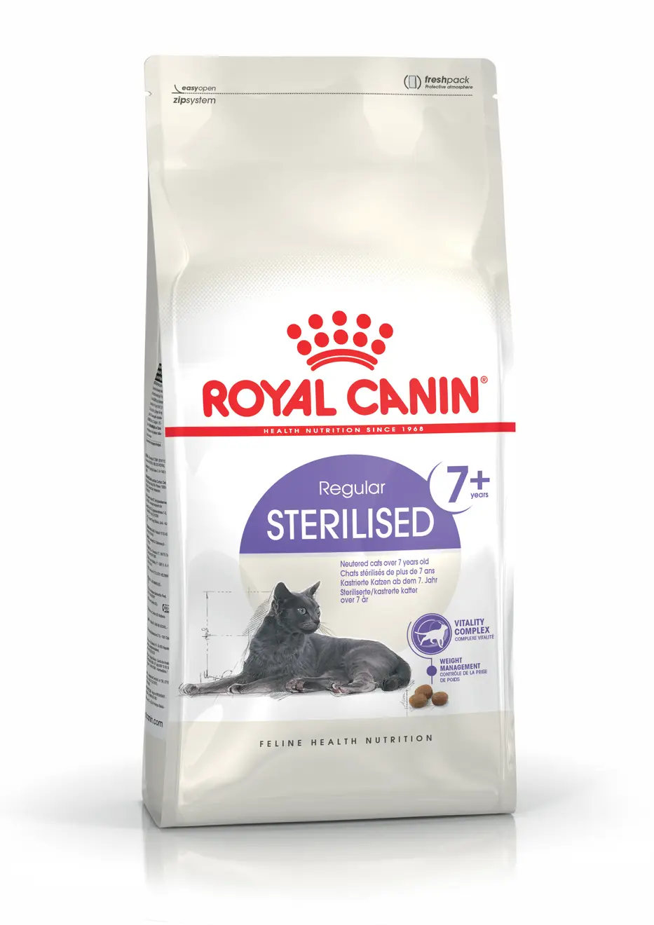 Sterilised 7+ Ageing kissan kuivaruoka