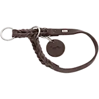 Hundetreningshalsbånd Solid Education Brown M-L - Hals 45-50cm