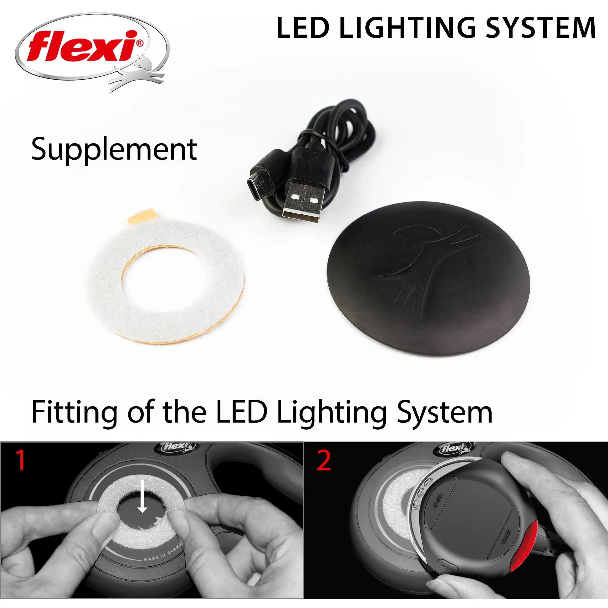 LED Lighting System Svart