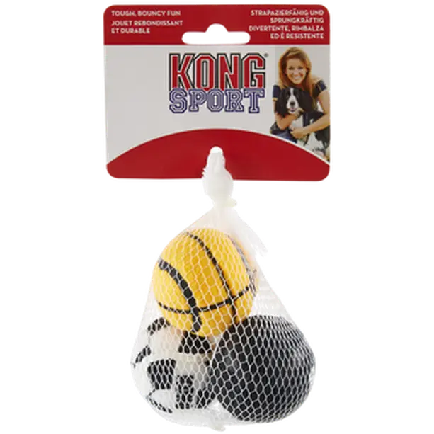 Sport Balls 3-Pack Dog Toy Medium 6,5cm