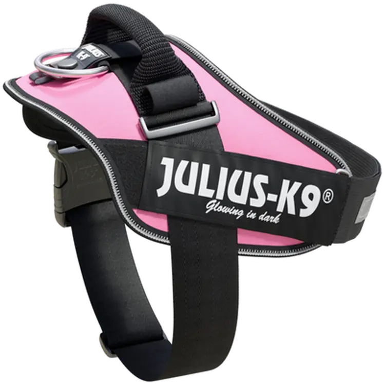 Julius-K9 IDC Powerharness Hundegeschirr Rosa – verstellbar & reflektierend